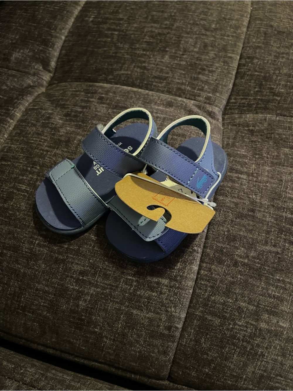 See Kai Run Navy and Light Blue Toddler Sandals